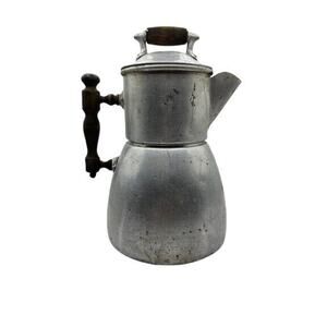 Antique Wear Ever Aluminum Coffee Pot Percolator Pat'd 1902 USA Stovetop Camping